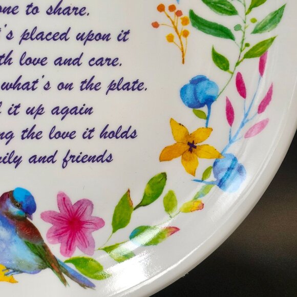 "The Giving Plate Malemac Plastic Plate" Decorative Platw to Give as Gift with F - Picture 6 of 10